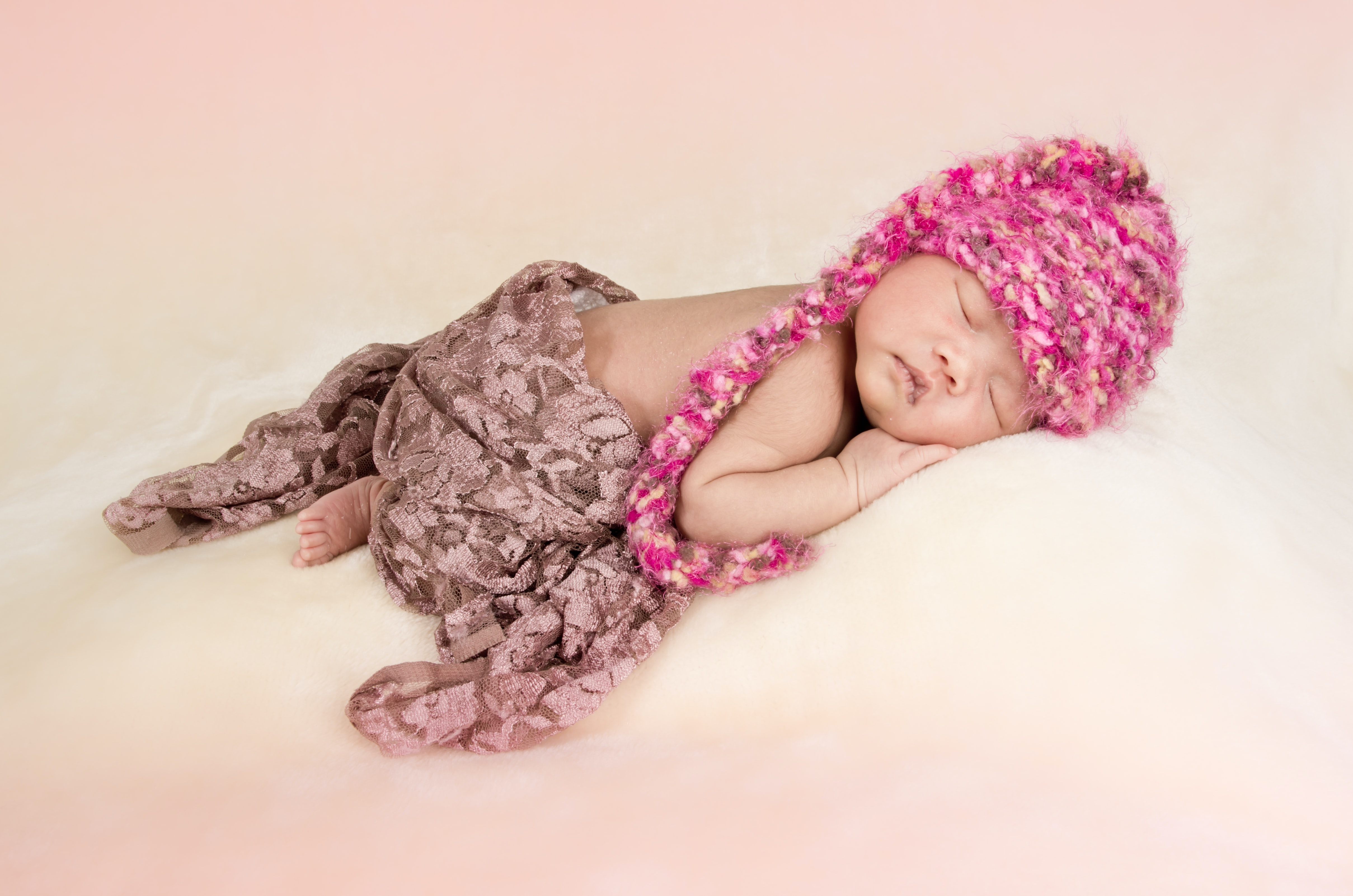 Newborn in pink