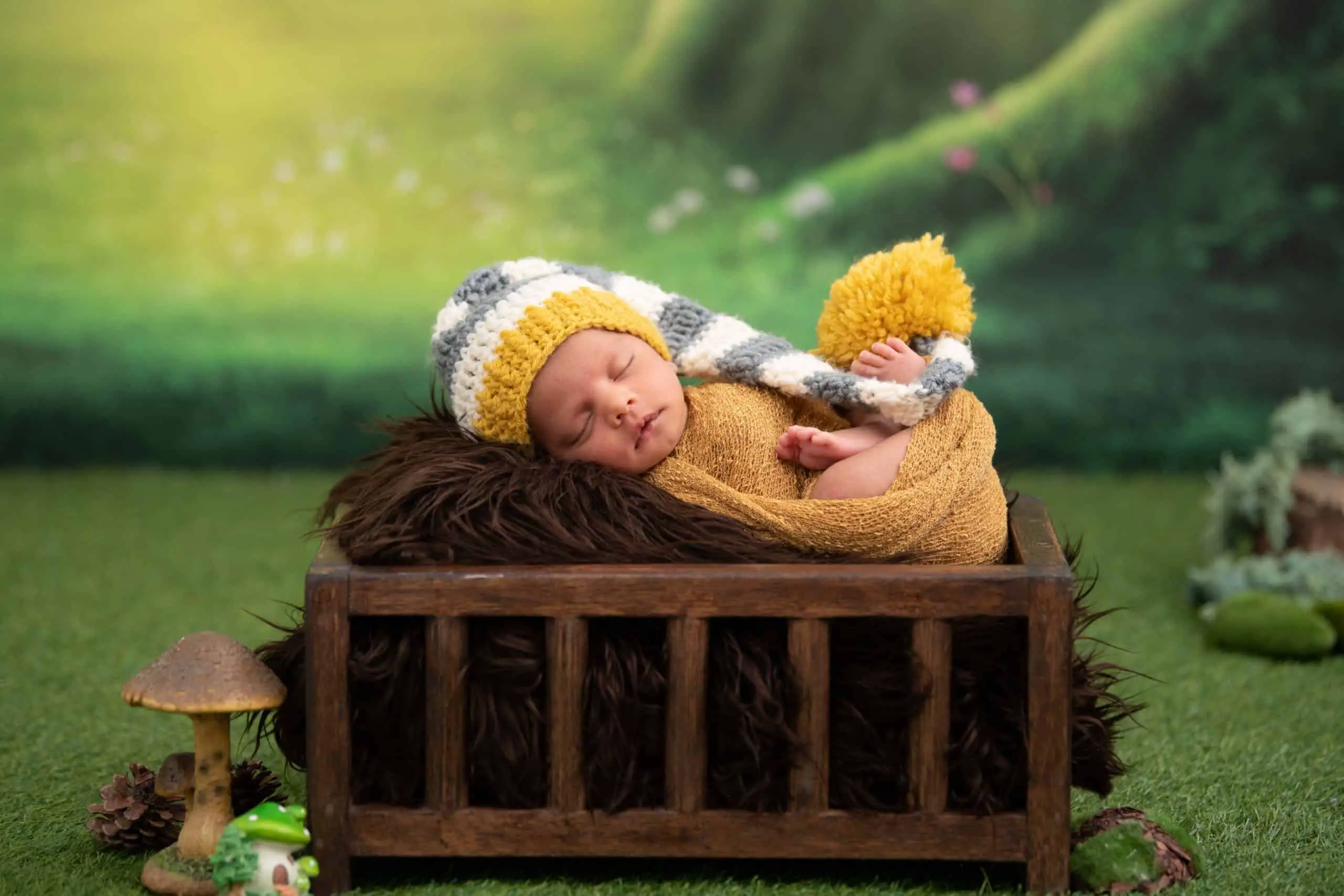 Newborn in Cradle